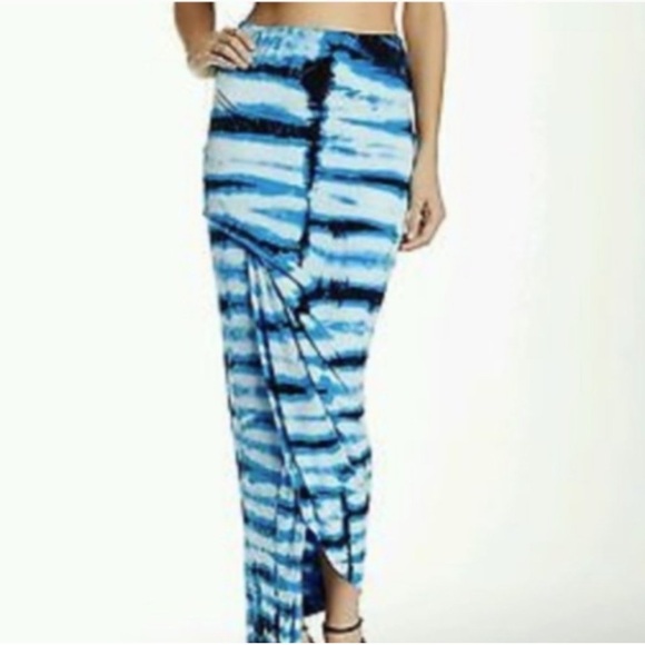 NWT Young Fabulous and Broke Tie Dye Stretchy Knit Maxi Skirt in Size Small - Picture 1 of 8